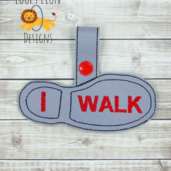 I walk after school Snap Key Fob