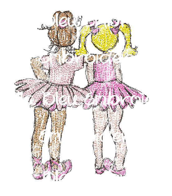 Ballerina Buddies Sketchy Scribble