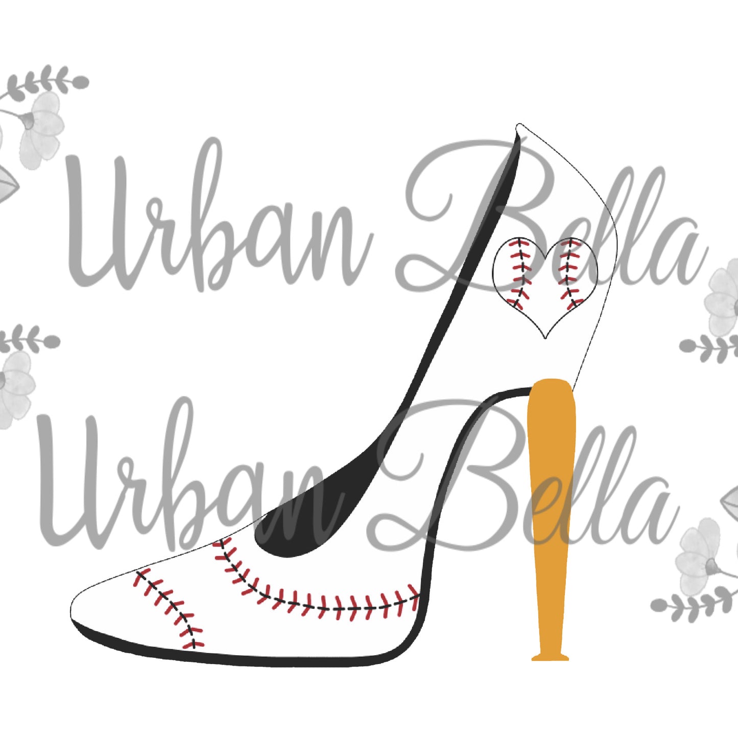 Stiletto Baseball Heel Sublimation png file