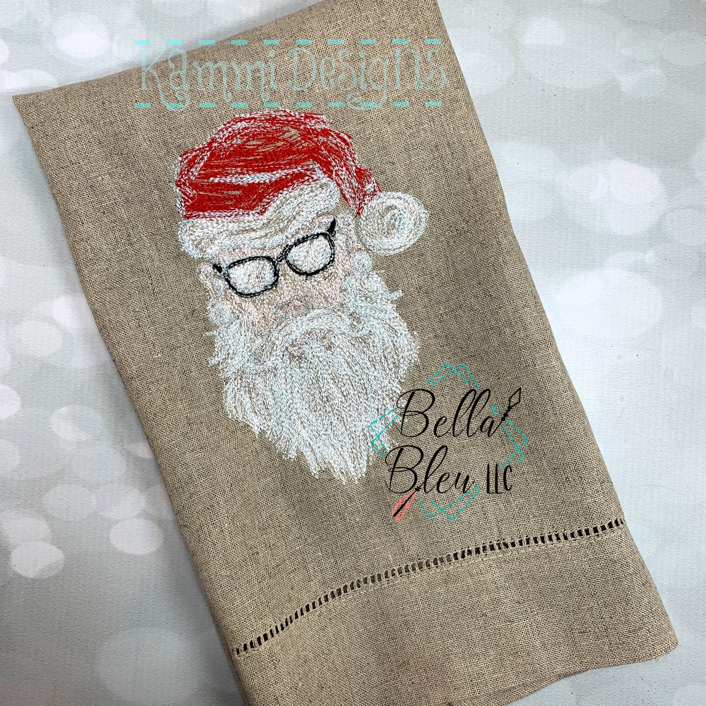 Biker Santa Scribble