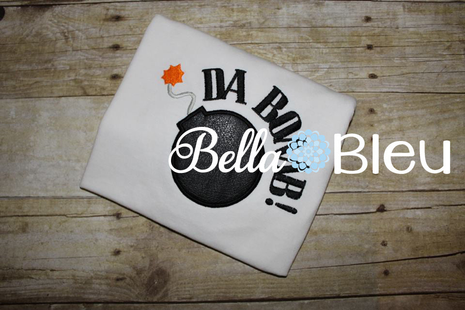 Bomb Machine Applique Embroidery Design