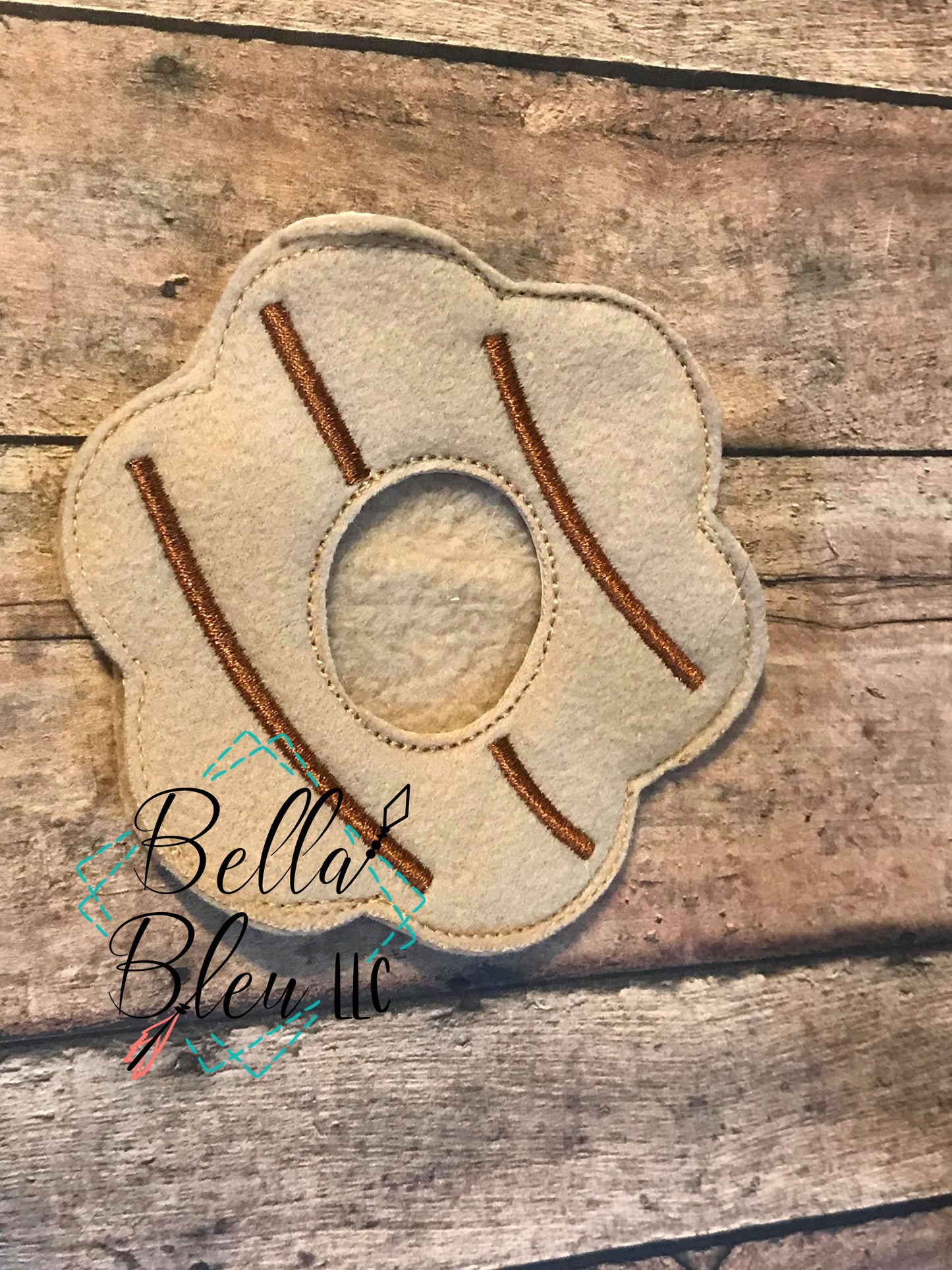 ITH Striped Cookie Elf or Doll Mask machine embroidery design