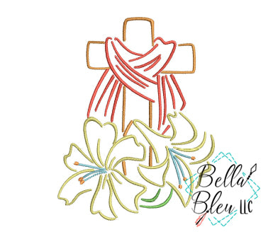 Cross and Lily Easter Blessings