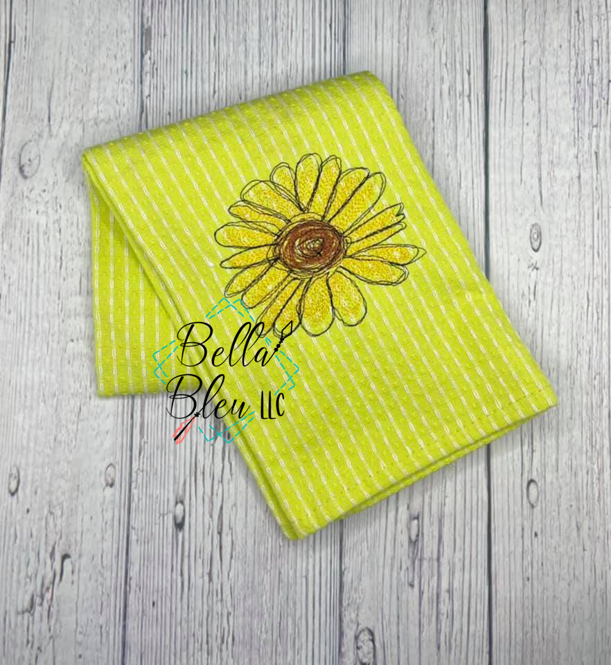 Daisy 3 Flower Scribble
