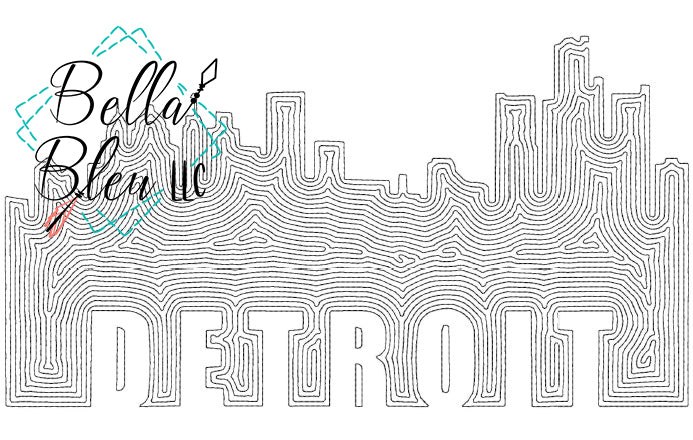 Detroit Michigan Skyline