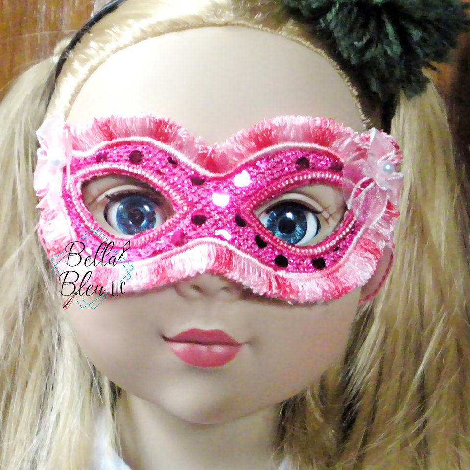 ITH 18" doll Mardi Gras Mask
