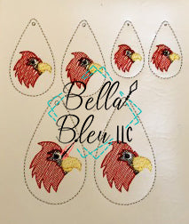 Bundle Tear drop earning & sketchy plaid tear drop earring