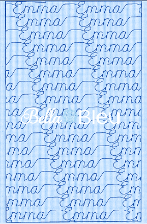 Stipple Name Emma Quilting Stitch Machine Embroidery Design