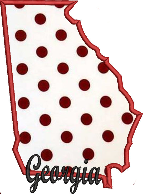 Georgia State with Signature Applique