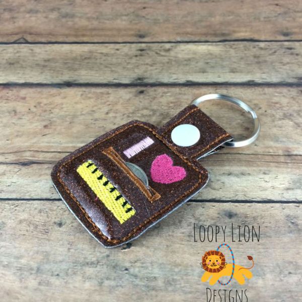 I love rulers quarter Snap Key Fob