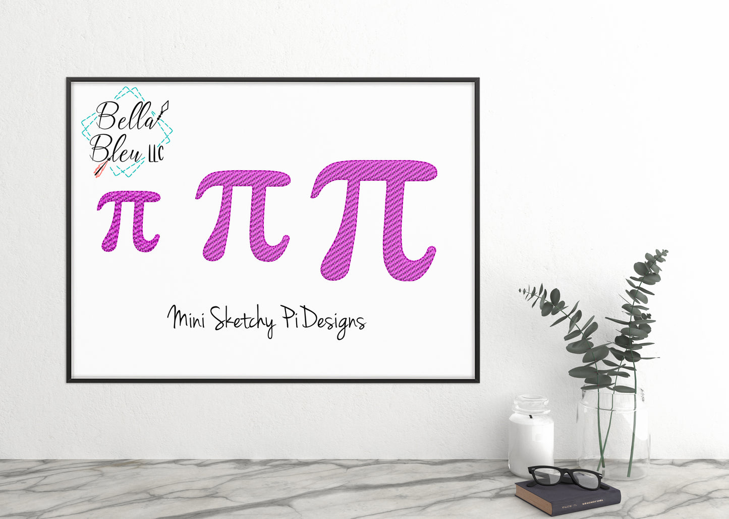 BTS Back To School Mini Pi Sketchy Machine Embroidery Design