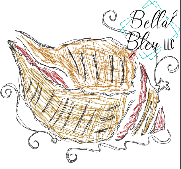 Seashell 4 Scribble Nautical