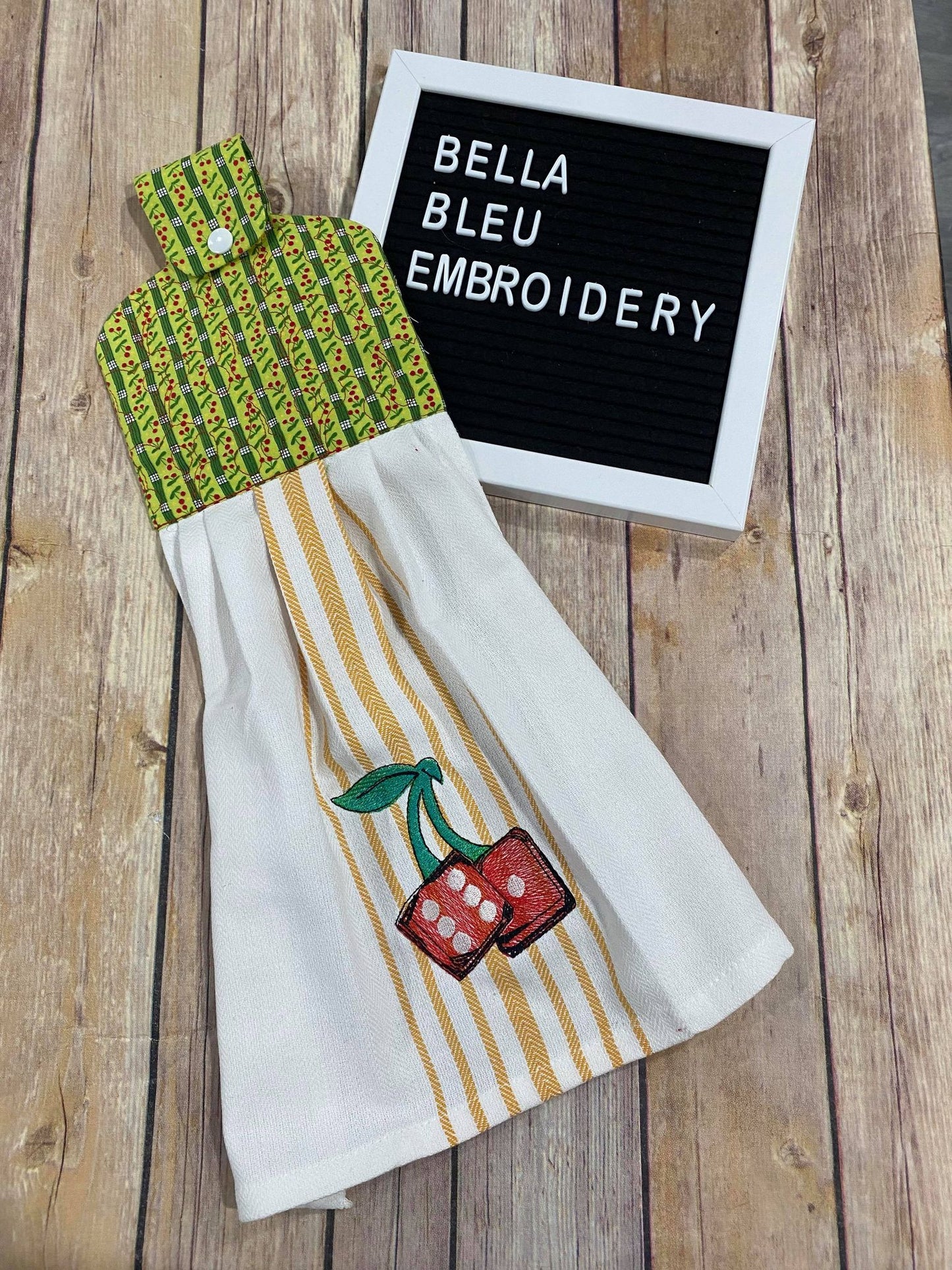 ITH Cherry Stipple Towel Topper