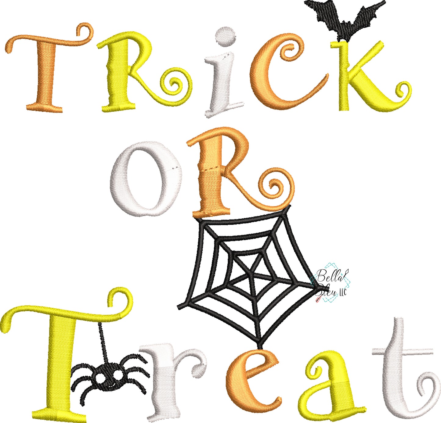 Trick or Treat Halloween Machine Applique Embroidery Design