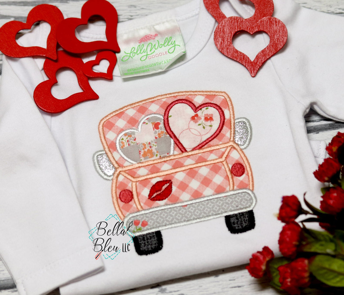 Vintage Truck with hearts