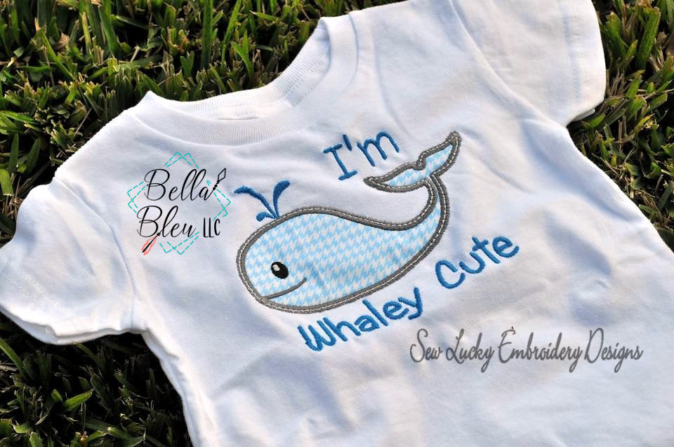 Nautical Whale Applique