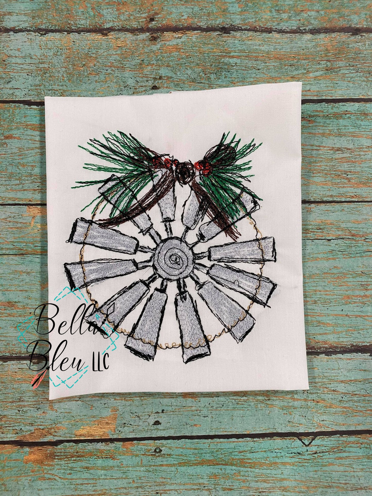 Christmas Windmill Scribble