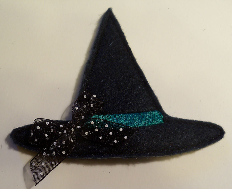 Witch Hat Clippies and Bow Center, In The Hoop Set