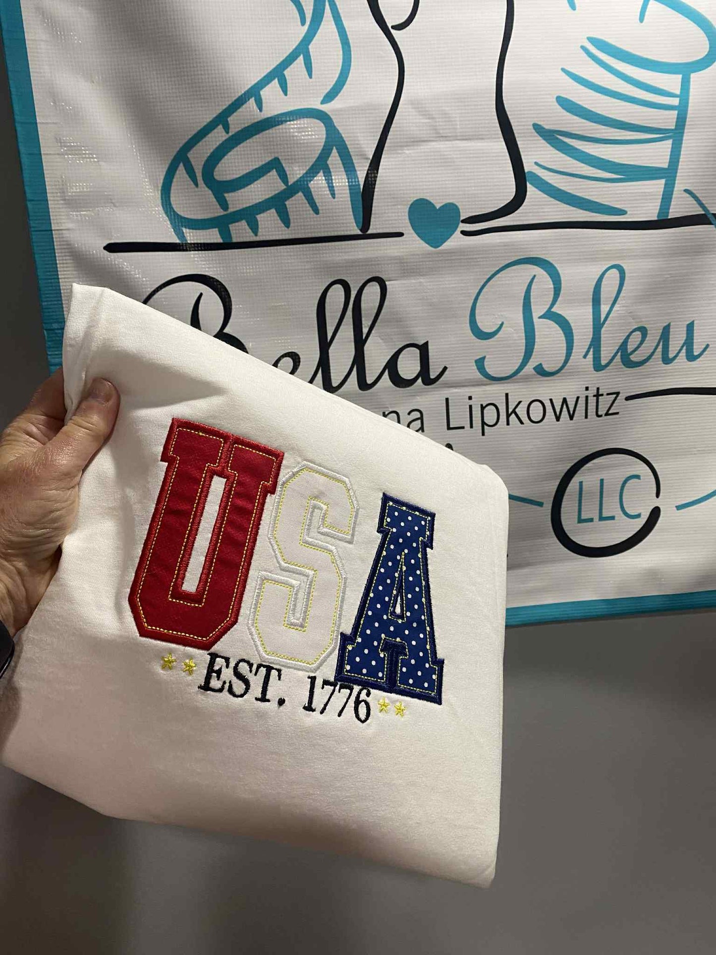 USA Est 1776 Applique
