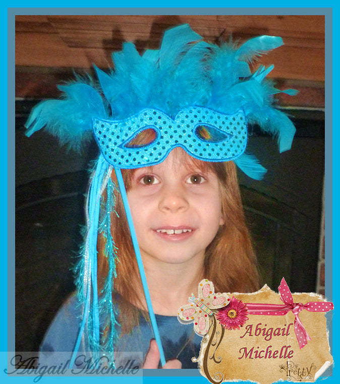 Masquerade Mask, In The Hoop - 3 Sizes Child and Doll