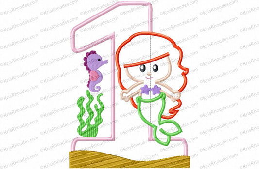 KRD Mermaid Birthday Number Bundle Set