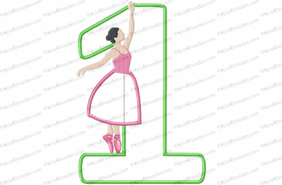 KRD Music Box Ballet Dancer Birthday Number Bundle Set