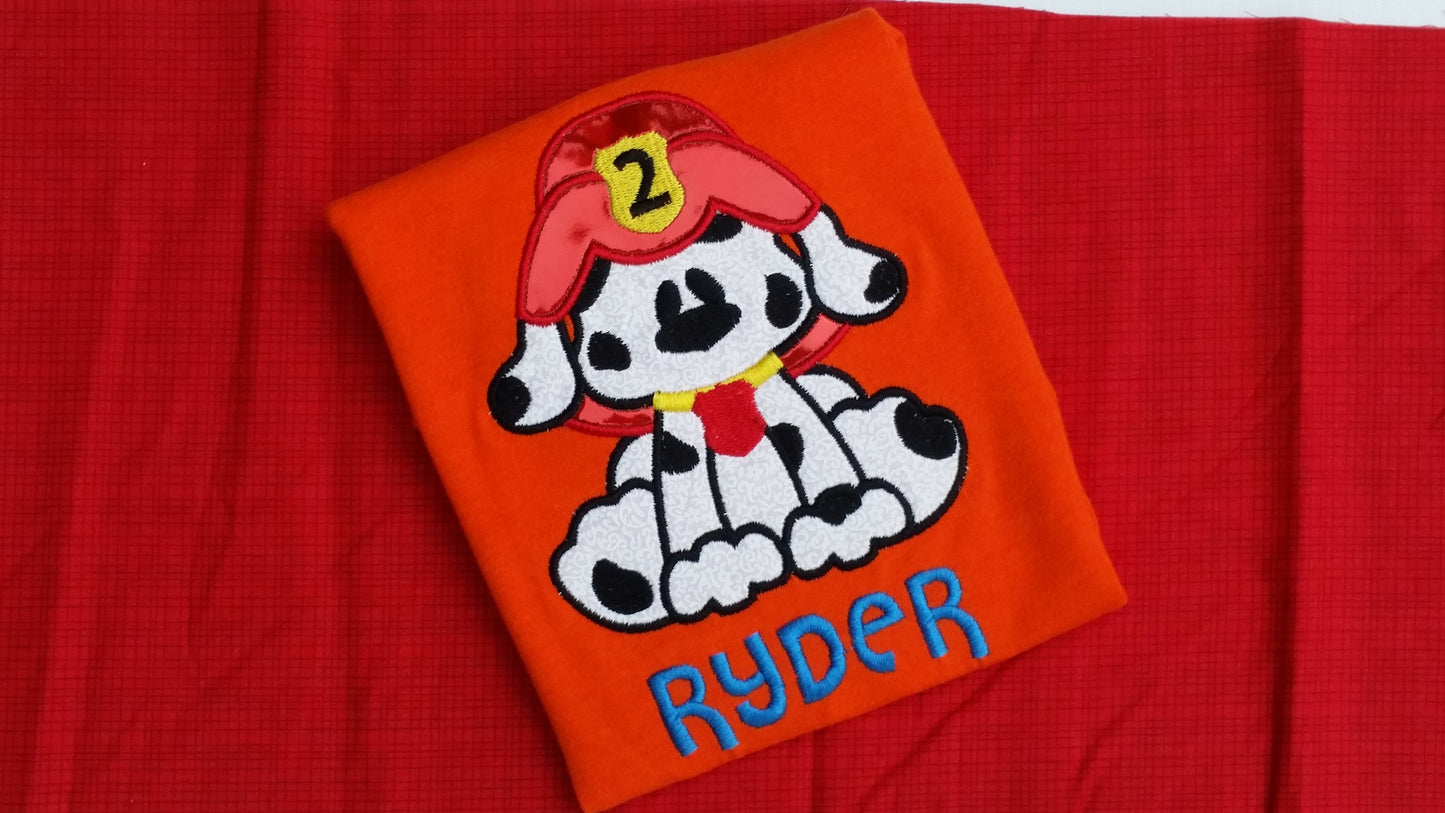 KRD Fireman Dog Applique