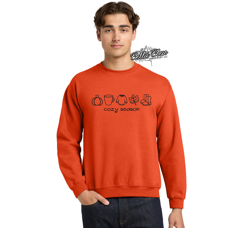 Cozy Season Fall fill embroidery design