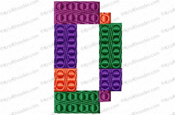 KRD Building Blocks Numbers & Alphabet Set Font
