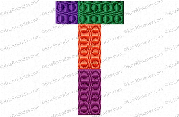 KRD Building Blocks Numbers & Alphabet Set Font