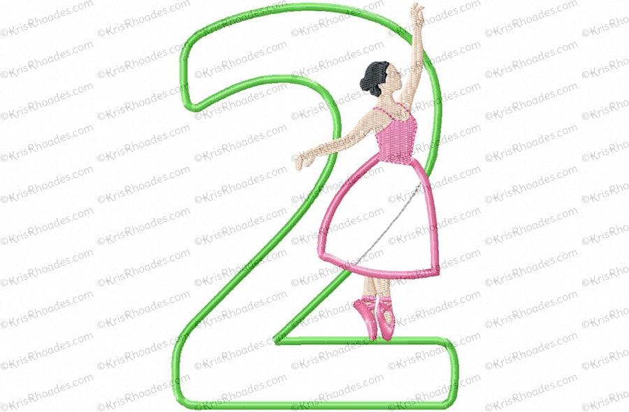 KRD Music Box Ballet Dancer Birthday Number Bundle Set