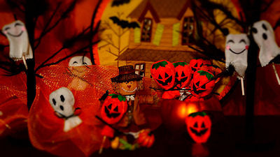 Pumpkin and Ghost LolliPop, sucker Cover Set, In The Hoop