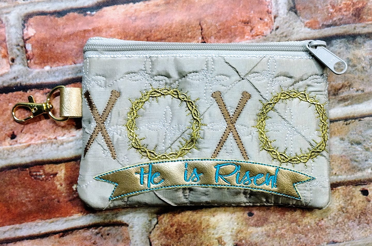 Religious He is Risen ITH Zip Bag Wallet