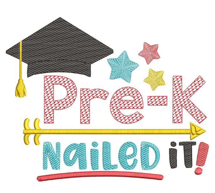 Pre-K Nailed it Grad sketchy