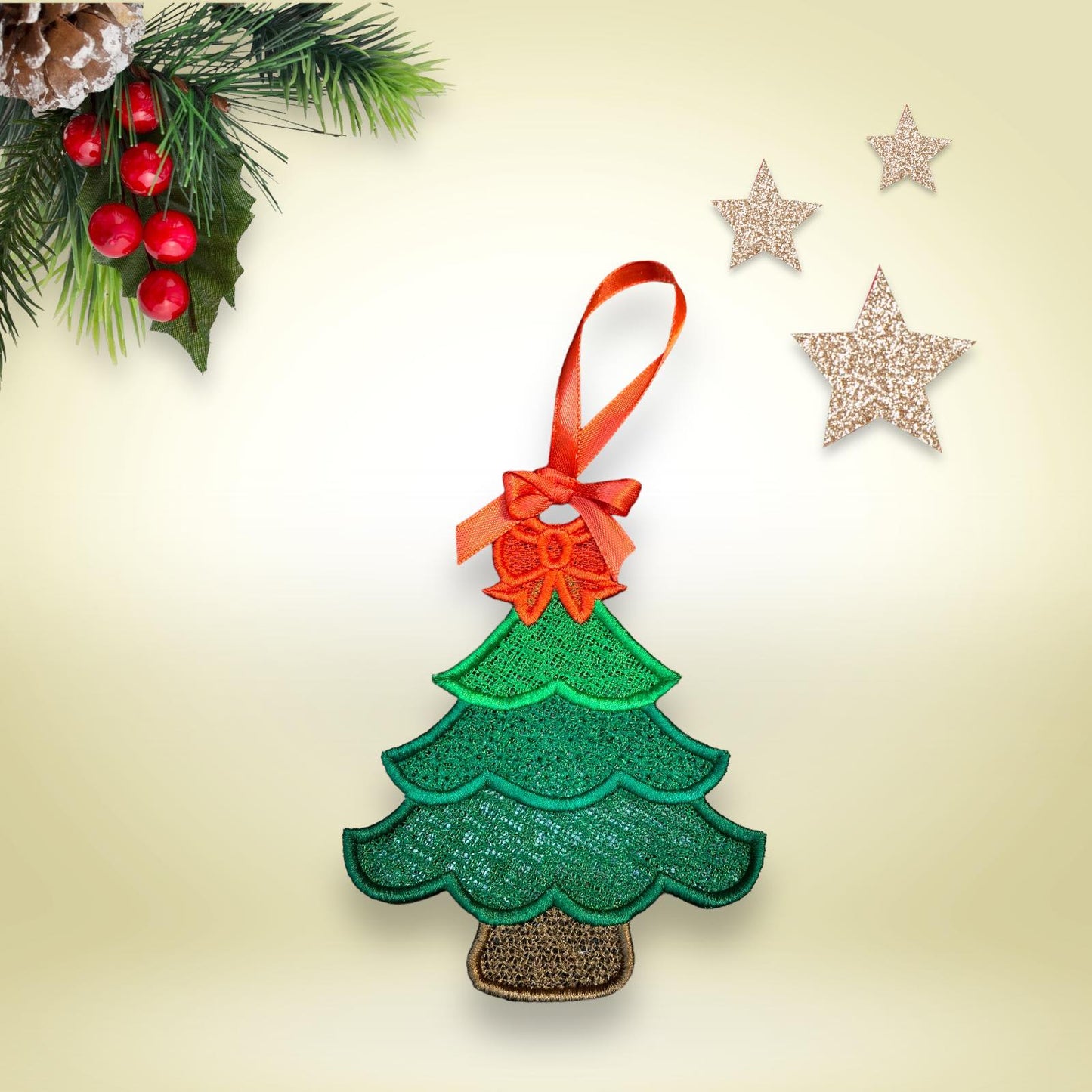 FSL Christmas Tree ITH Christmas Ornament