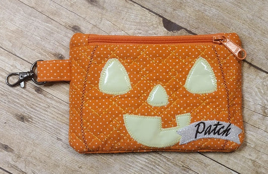 Pumpkin ITH Zipper Bag 3 Sizes