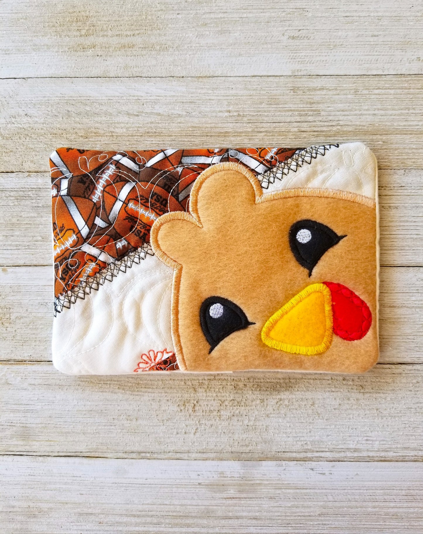 Tommy the Turkey ITH Mug Rug