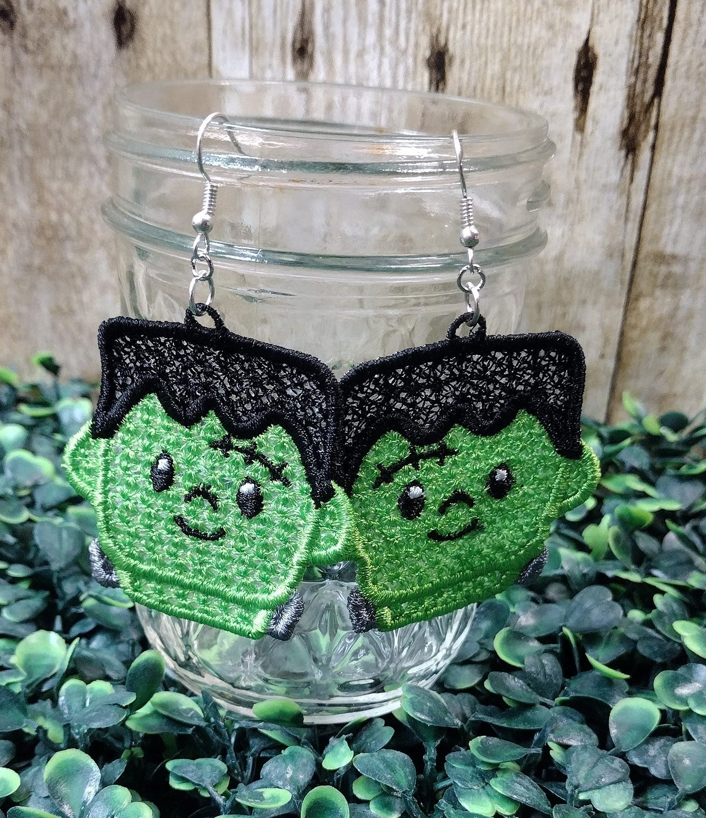 ITH FSL Halloween Frankenstein earrings