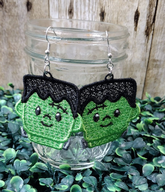 ITH FSL Halloween Frankenstein earrings
