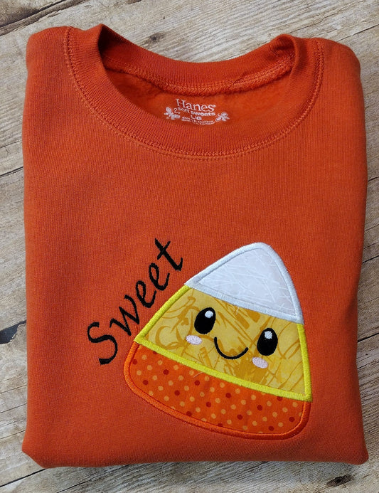 Candy Corn Halloween Applique