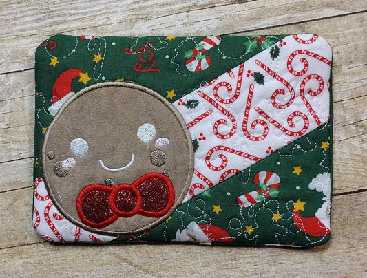 Gingerbread Man ITH Mug Rug