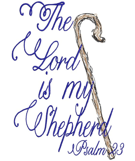 Christmas Lord is My Shepherd Psalm 2:3  Scribble