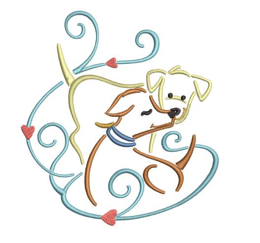 Dogs in Love 4 Sizes