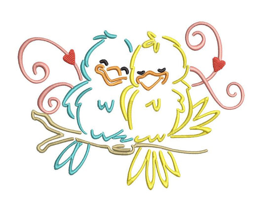 Birds in Love 4 Sizes