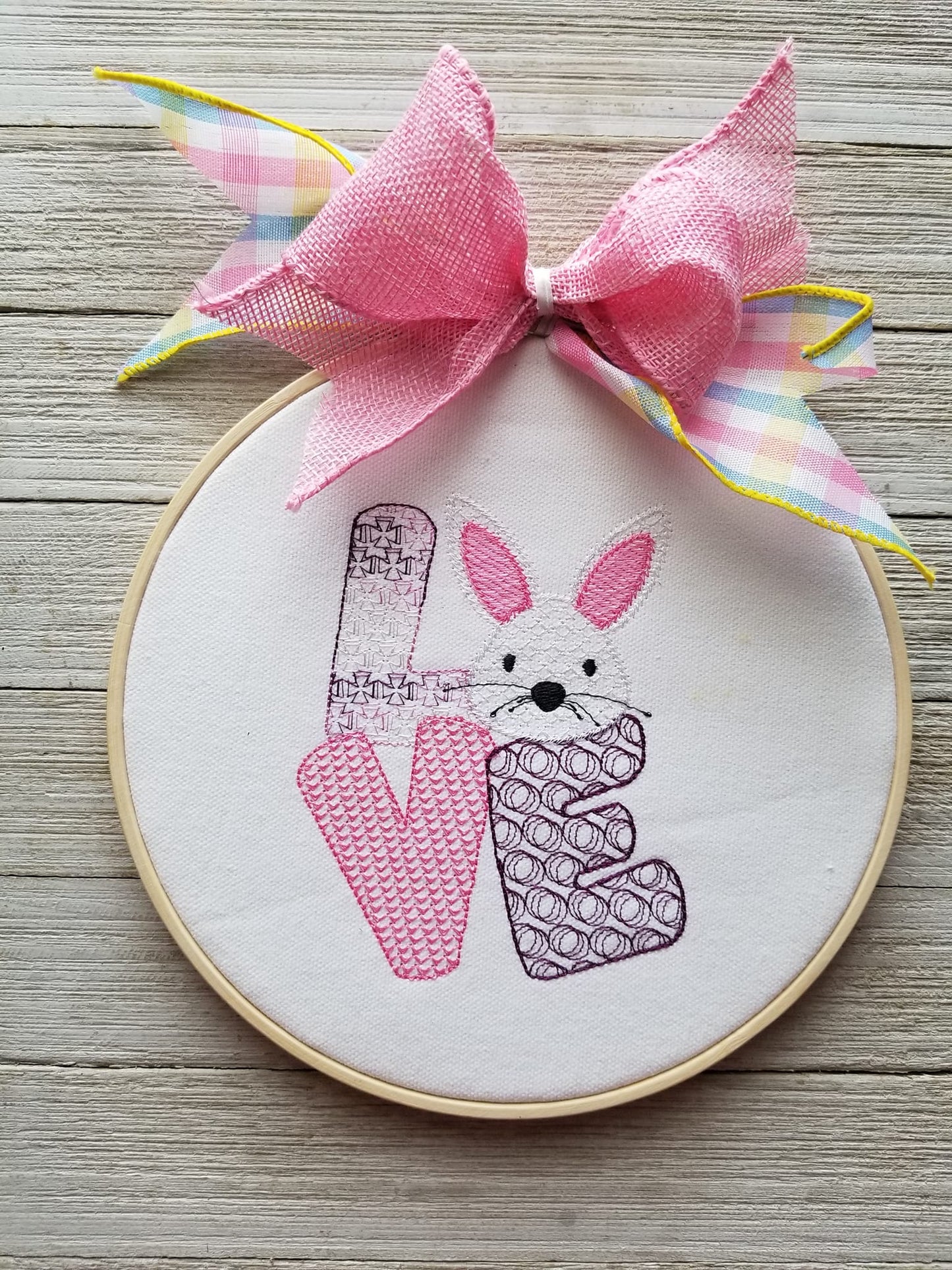 Love Easter bunny Motif design