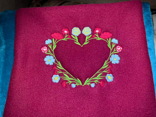 Floral Heart Frame Blank