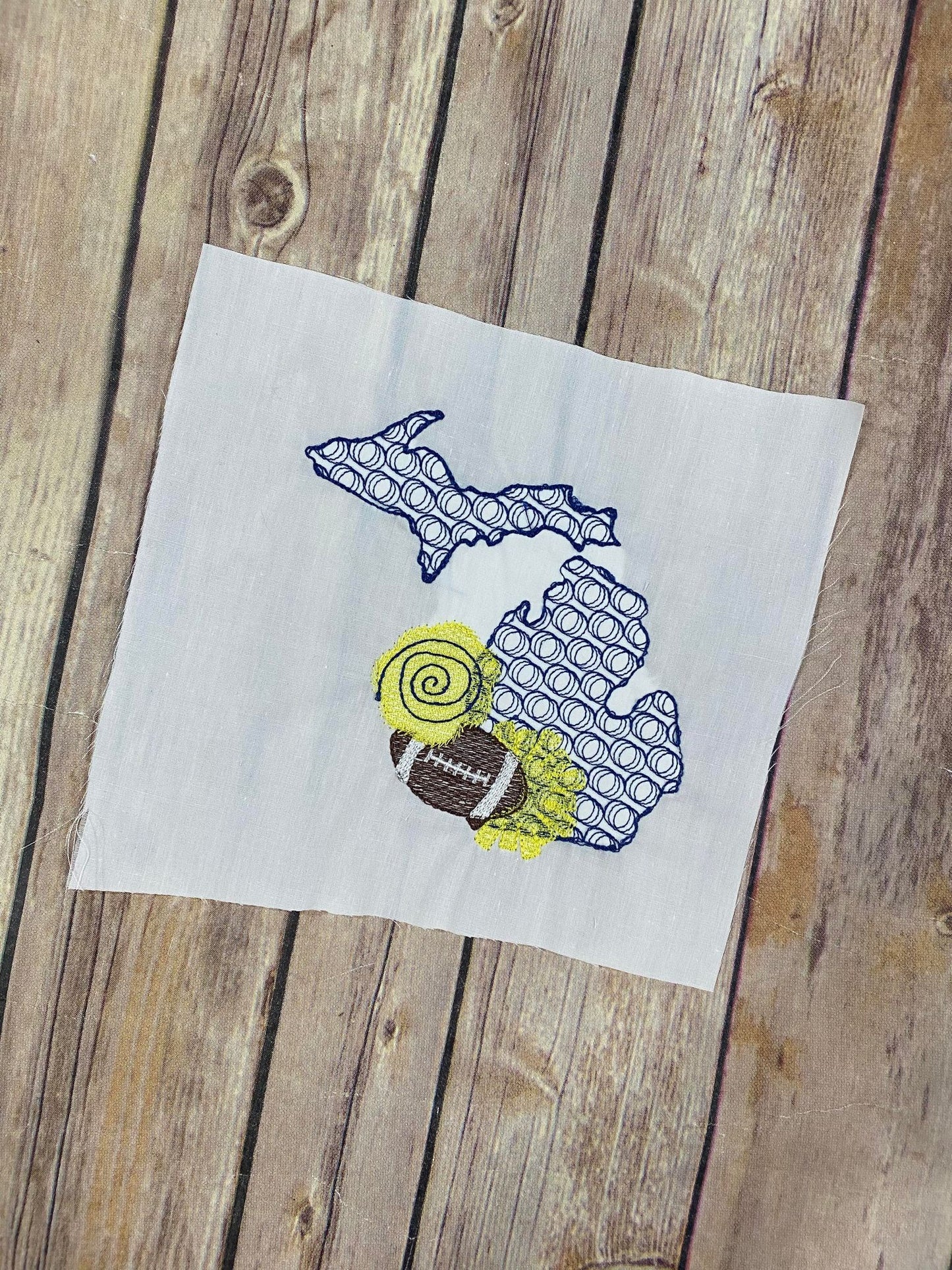 Michigan Football Motif Sketchy