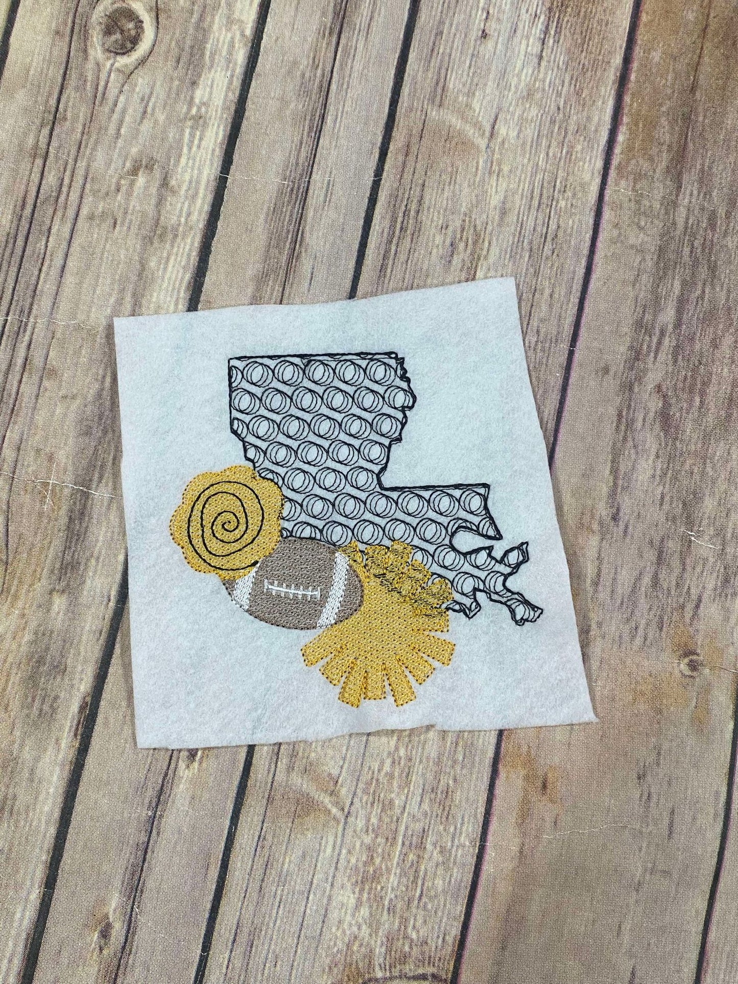 Louisiana Football Motif Sketchy