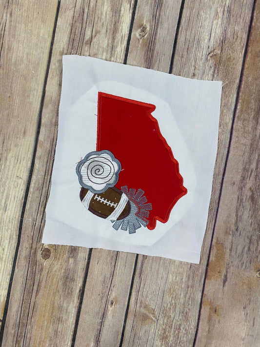 Georgia Football Applique