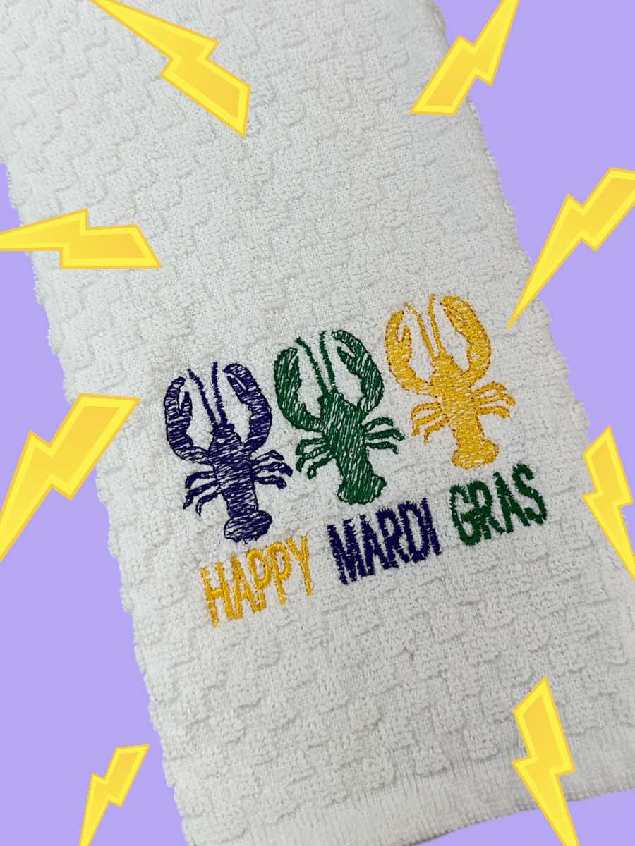 Happy Mardi Gras Y'all Sketchy Crawfish